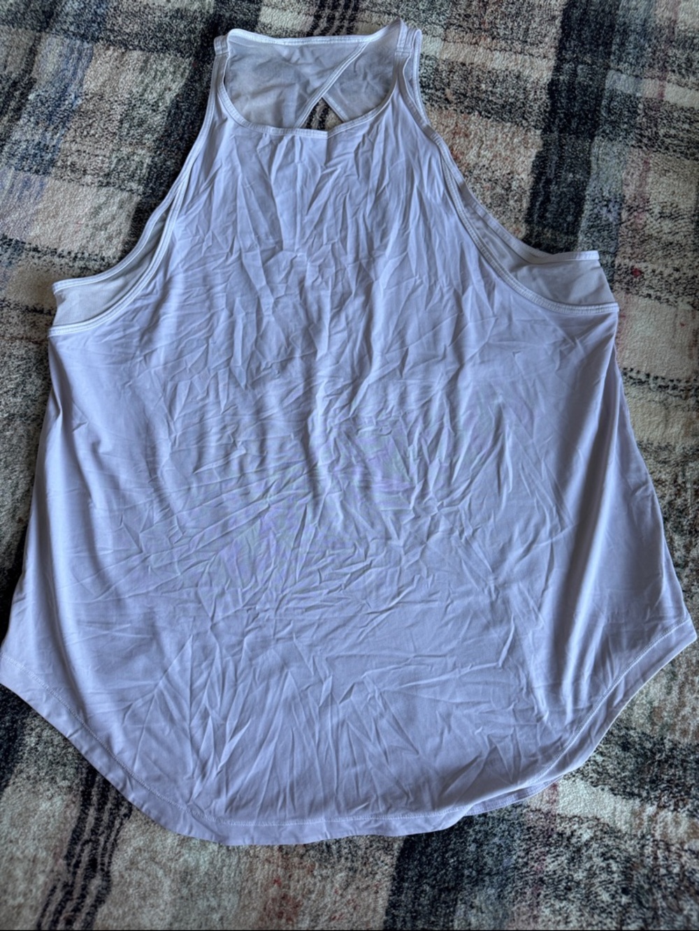 Grey/purple lululemon tank